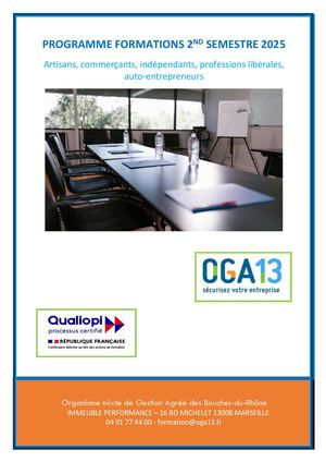 Programme Formations 2nd Semestre 2025