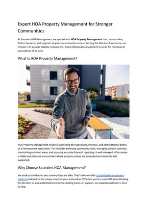 Expert Hoa Property Management For Stronger Communities (1)