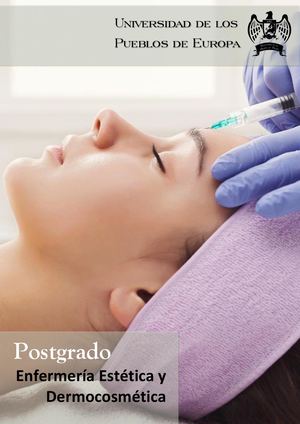 Postgrado en Enfermería Estética y Dermocosmética