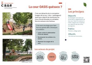 Ateliers Pédagogiques pour la végétalisation des  Cours Oasis