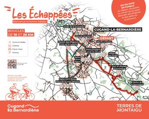 Les Echappées 2025 - carte boucle Cugand-la-Bernardière - Terres de Montaigu