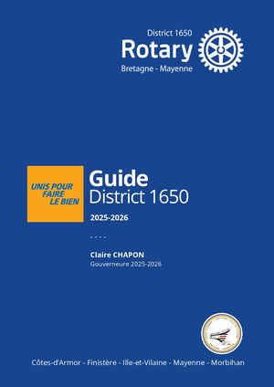 District 1650 Guide 2025 2026 (Version Definitive)