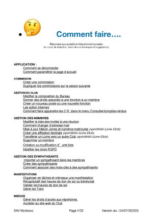 MyAssoc Comment Faire