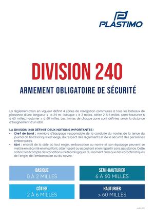 Division 240 Juillet 2025