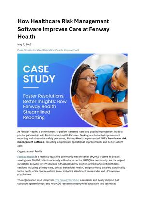 Healthcare Risk Management Software