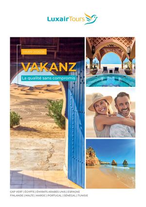 Brochure Vakanz Hiver 2025 26 Luxair Tours