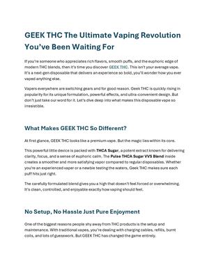 Geek Thc