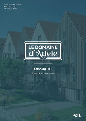 Plaquette commerciale_ CABOURG Le Domaine d'Adèle