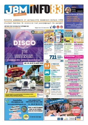 JBM INFO83 août 2025