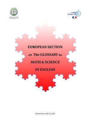 My Math & Science Glossary