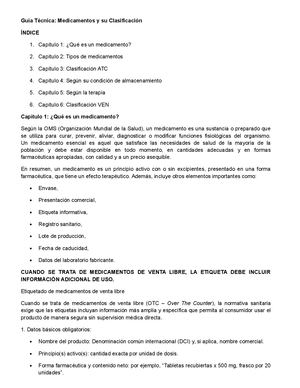 Clasificacion Medicamentos Doc Formal
