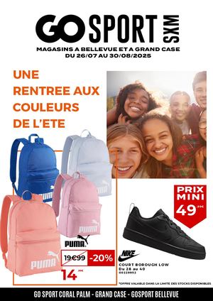 GoSport SXM - Catalogue Rentrée Des Classes 2025