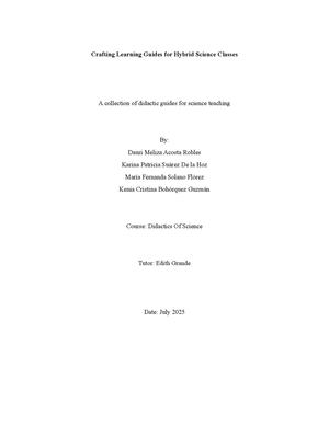 Task 4 Didactics Of Science Lesson Plan