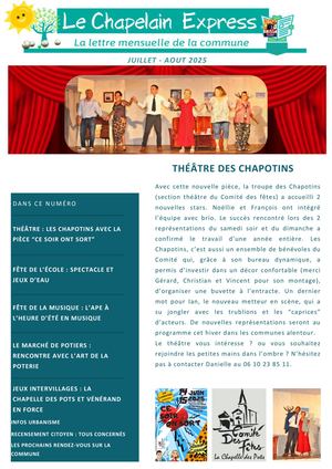Chapelain Express Juillet Aout 2025