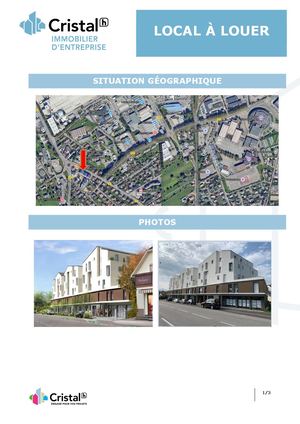 A louer local 77 m² - les jardins de calvary