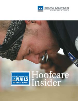 Hoofcare Insider: Nails Special Edition (Mustad); Fran Jurga, writer and designer