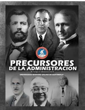 Los 6 Precursores De La Administración Docx