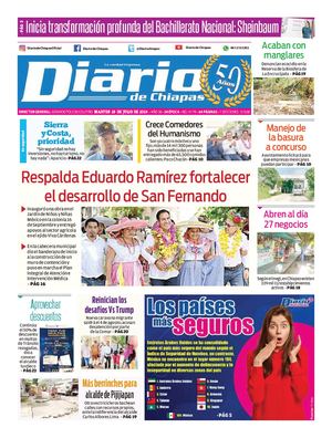 Portada, Martes 29 De Julio De 2025