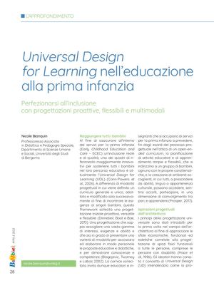 Universal Design For Learning Nell'educazione Alla Prima Infanzia Nicole Bianquin Bambini 4 2022