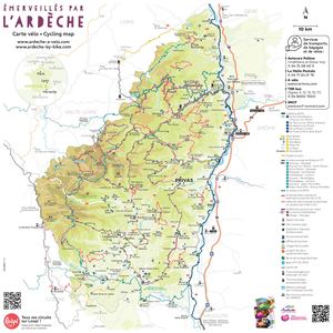 Carte Ardèche Vélo 2025