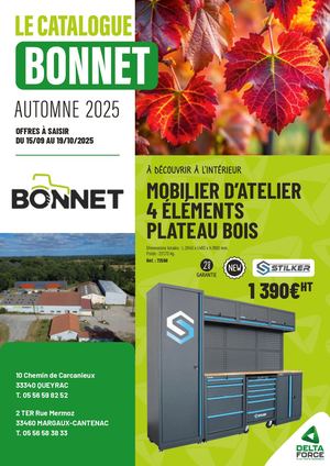 BONNET CATALOGUE AUTOMNE 2025