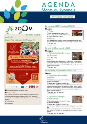 Agenda des animations du mois d'août