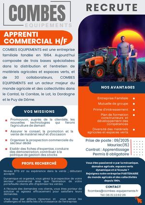 Apprenti Commercial Mauriac