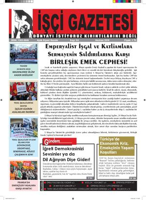 İşçi Gazetesi Sayı: 84 | Haziran 2010