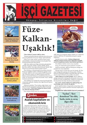 İşçi Gazetesi Sayı: 94 | Eylül 2011 - Ekim 2011