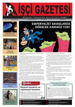 İşçi Gazetesi Sayı: 104 | Ekim 2012 - Kasım 2012