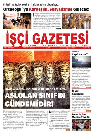 İşçi Gazetesi Sayı: 120 | Temmuz 2014 - Ağustos 2014