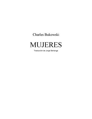 Bukowski Mujeres