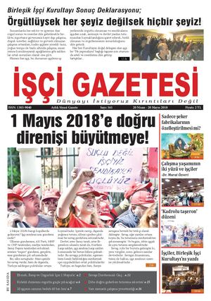 İşçi Gazetesi Sayı: 161 | Nisan 2018 - Mayıs 2018