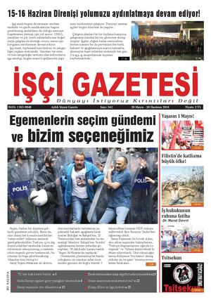 İşçi Gazetesi Sayı: 162 | Mayıs 2018 - Haziran 2018