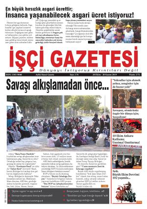 İşçi Gazetesi Sayı: 176 | Ekim 2019 - Kasım 2019