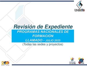 Revisión De Expedientes Pregrado Pnf 2025