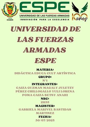 Manifestaciones culturales y artísticas de los pueblos y nacionalidades del Ecuador