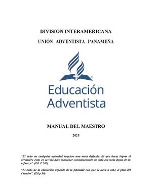 Manual Del Maestro 2025