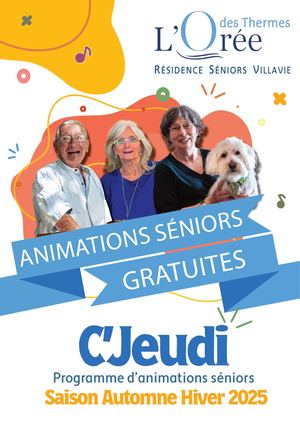 Agenda des C'Jeudi automne hiver 2025