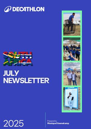 Decathlon SA Newsletter July 2025