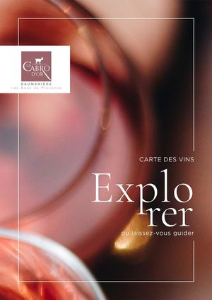 LA CARTE DES VINS - LA CABRO D'OR