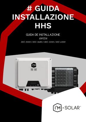 Guida Di Installazione Rapida Per Inverter I'M SOLAR Hhs