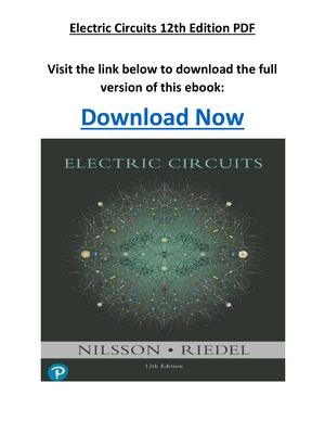 Electric Circuits 12th Edition
