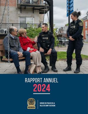 Rapport annuel 2024 du Service de police de la Ville de Saint-Eustache