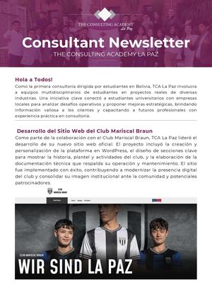 Newsletter Tca La Paz