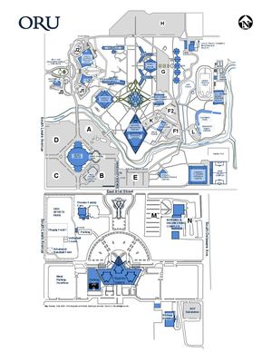 2025 ORU Campus Map