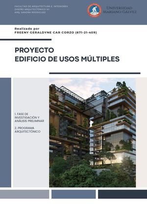 Fase De Investigación Edificio De Usos Múltiple Freeny G Car Corzo