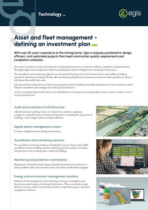 Fiche Technique Mines | Asset and fleet management - EN - 2025 - Egis
