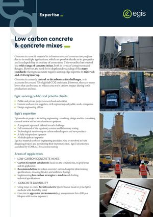 Technical sheet | Low carbon - EN - 2025 - Egis