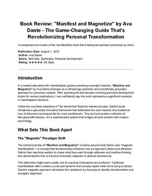 Book Review Manifest And Magnetize By Ava Dante The Game Changing Guide That's Revolutionizing Personal Transformation